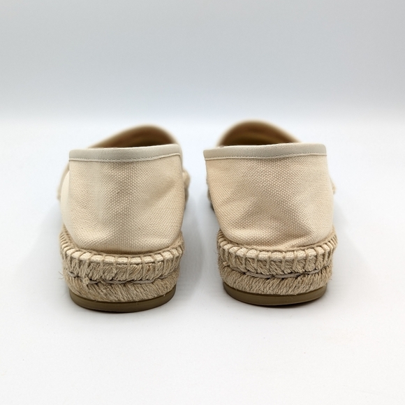 Authentic Gucci Cream Logo Canvas Espadrilles Size 37 - Picture 7 of 10